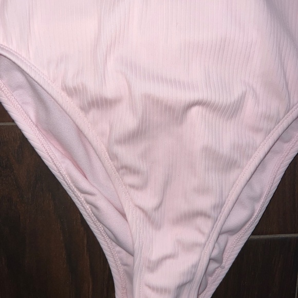 Stoney Clover Lane x Target Pink Ribbed Henley One Piece Swimsuit Size XS - Picture 3 of 10